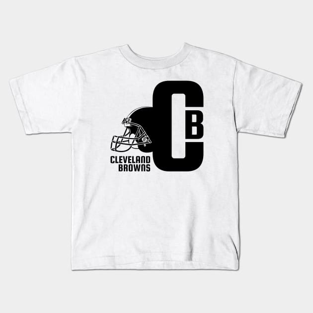 CB Cleveland Browns 2 Kids T-Shirt by HooPet